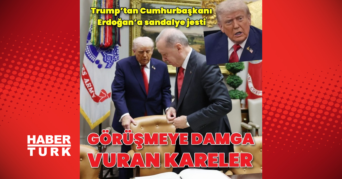 SON DAKİKA ABD Başkanı Trump’tan Cumhurbaşkanı Erdoğan’a koltuk jesti Detaylar…