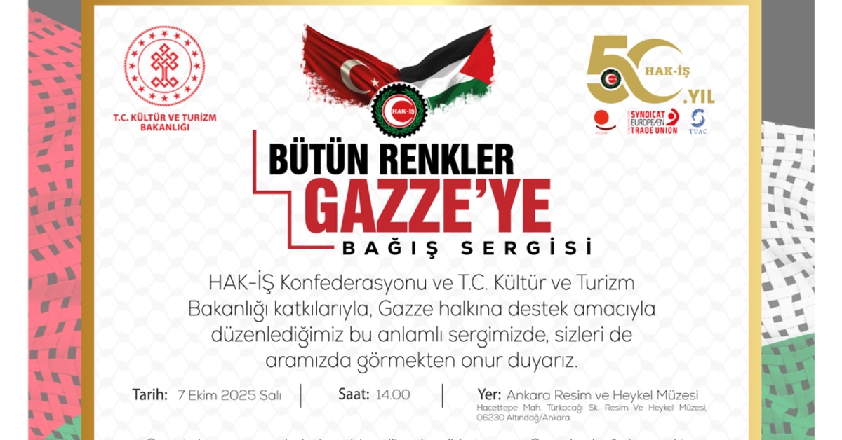 SON DAKİKA Hak-iş 50. yılında Gazze’ye umut oluyor Detaylar…