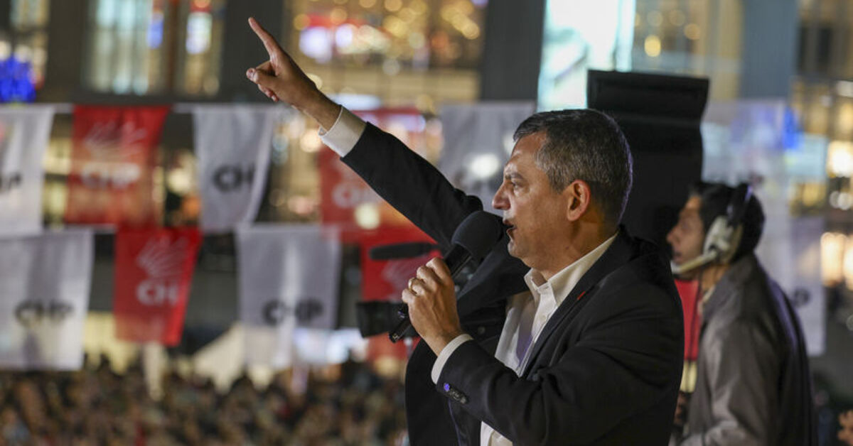 SON DAKİKA CHP Genel Başkanı Özel, Şişli mitinginde konuştu Detaylar…